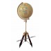 Desktop Decorative Vintage Style 12" World Globe With Adjustable Tripod Stand   292334276617
